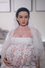 JY 160cm Pregnant Silicone Head Lulu