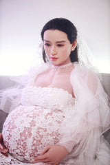 JY 160cm Pregnant Silicone Head Lulu