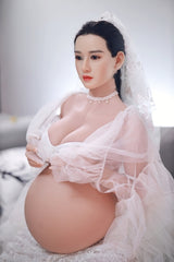 JY 160cm Pregnant Silicone Head Lulu