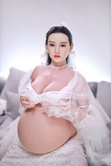 JY 160cm Pregnant Silicone Head Lulu