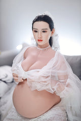 JY 160cm Pregnant Silicone Head Lulu