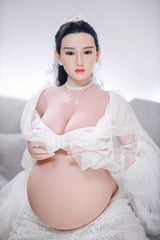 JY 160cm Pregnant Silicone Head Lulu