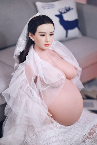 JY 160cm Pregnant Silicone Head Lulu