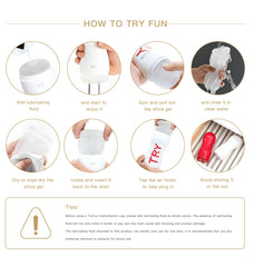 TryFun Bunny White Male Masturbation Cup